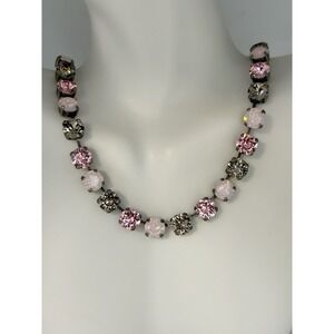 Valentine‎ Cup Chain Necklace Pink Cup Chain Tennis Necklace Pastel Necklace